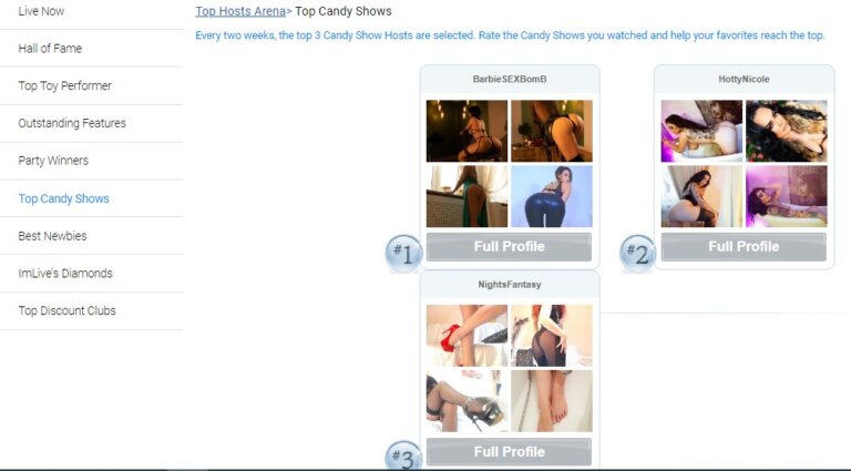 Screenshot Imlive Candy Shows